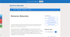 Desktop Screenshot of numerosnaturales.net